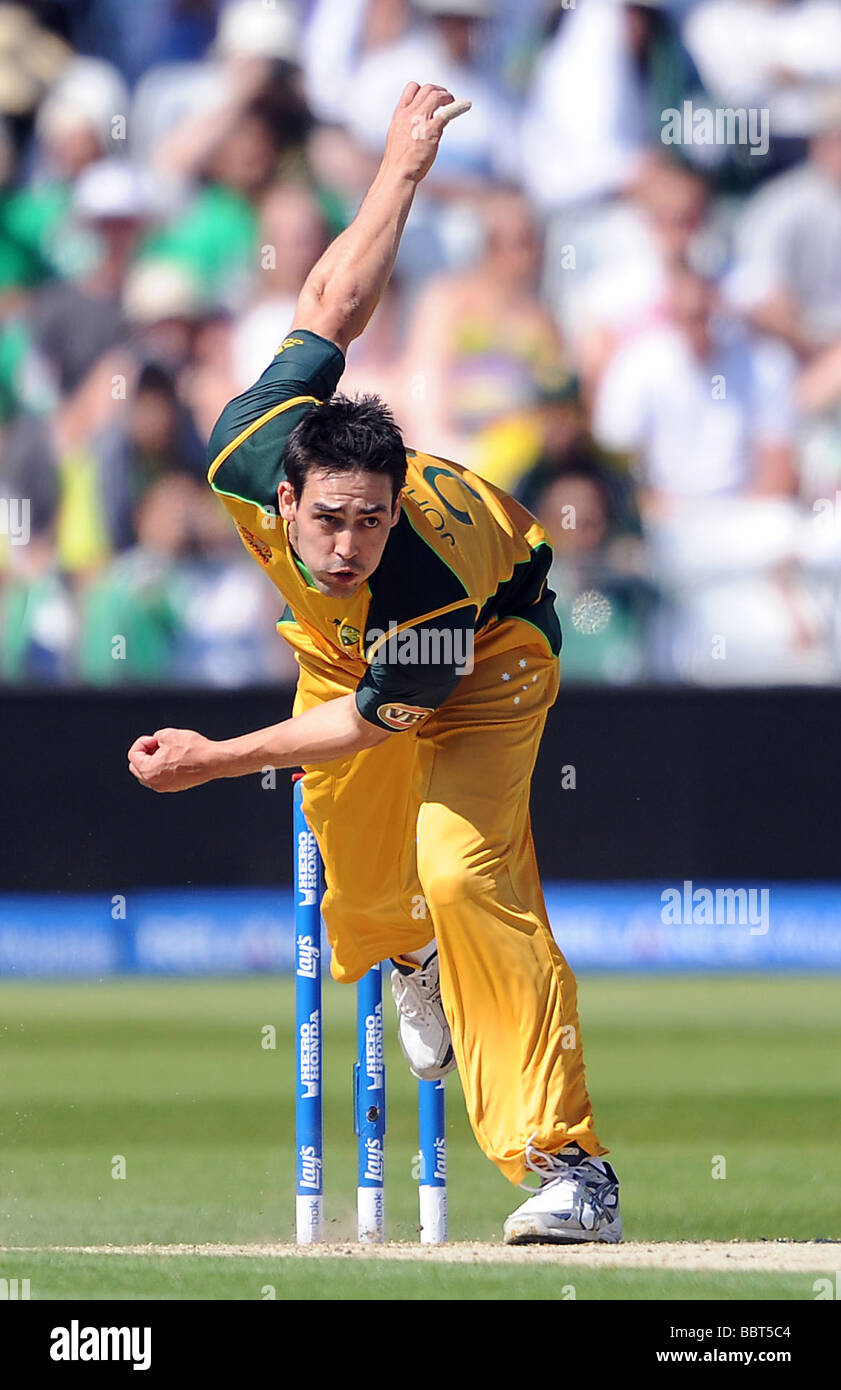 MITCHELL JOHNSON AUSTRALIA TRENT BRIDGE NOTTINGHAM INGHILTERRA 01 Giugno 2009 Foto Stock