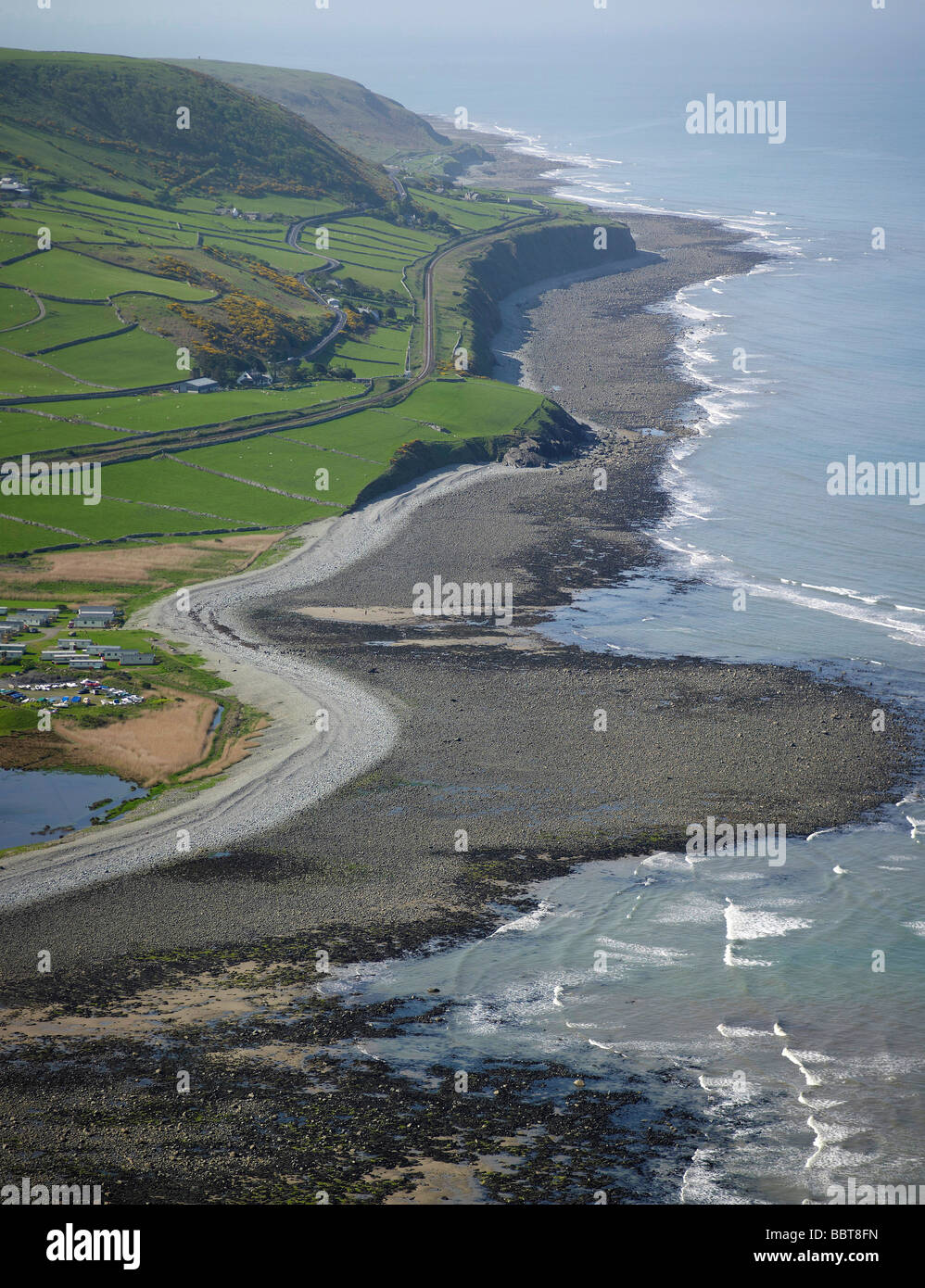 Costa del nord del Galles a Llyngwryl, a sud di Barmouth, Gwynned, REGNO UNITO Foto Stock