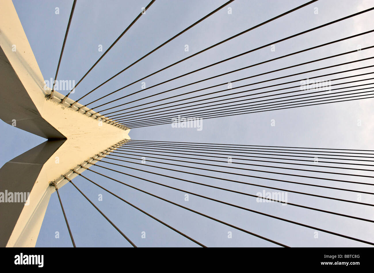 Il ponte di Erasmus come replicato in Madurodam Foto Stock