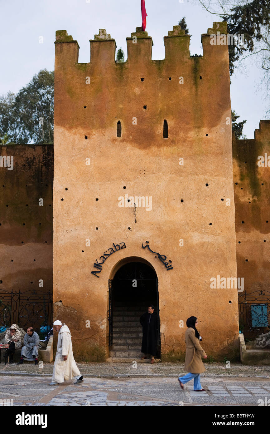 Kasbah, Chefchaouen, Marocco, Africa del Nord Foto Stock