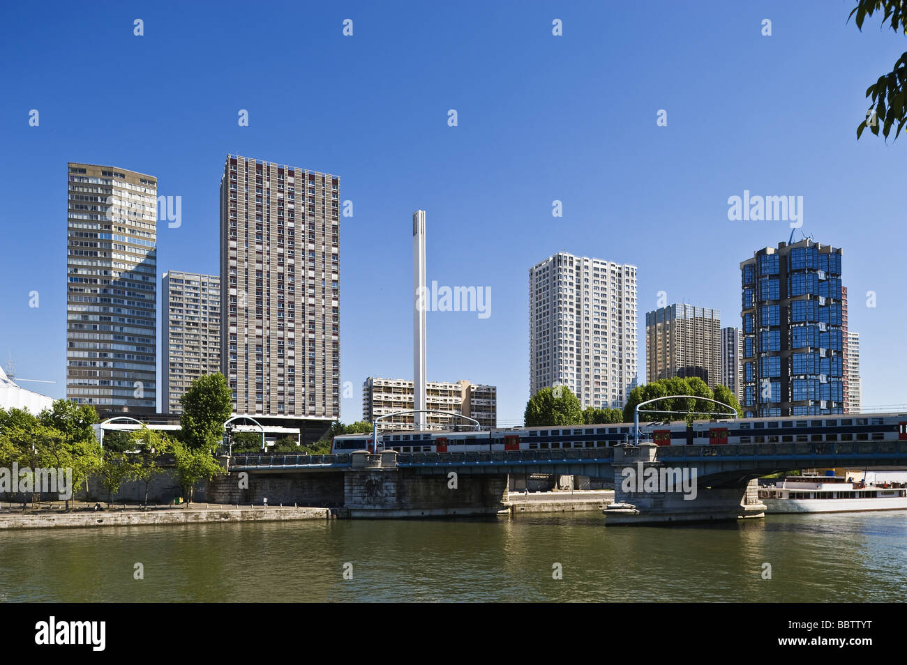 Parigi Front de Seine Foto Stock