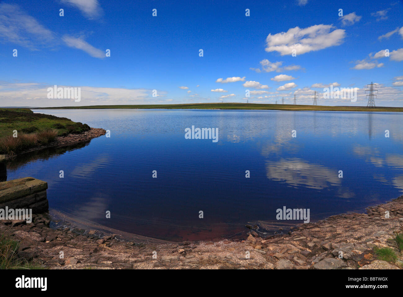 Blackstone serbatoio di bordo vicino a Rochdale Greater Manchester Lancashire England Regno Unito Foto Stock