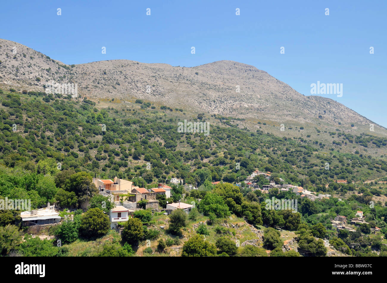 Potami eso, altopiano di Lasithi, orientale di Creta, Grecia, Europa Foto Stock