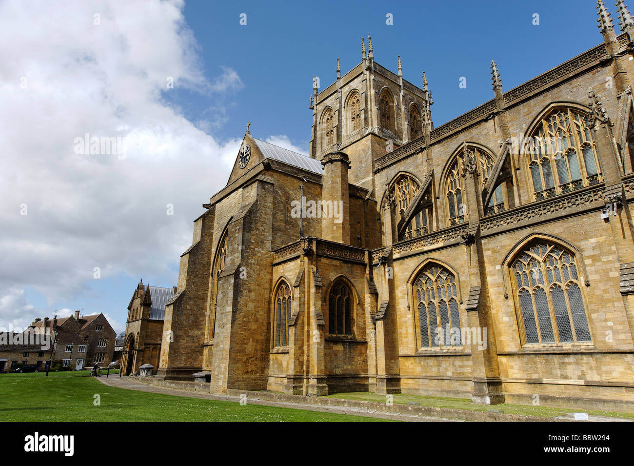 Sherborne Abbey Dorset South West England Regno Unito Foto Stock