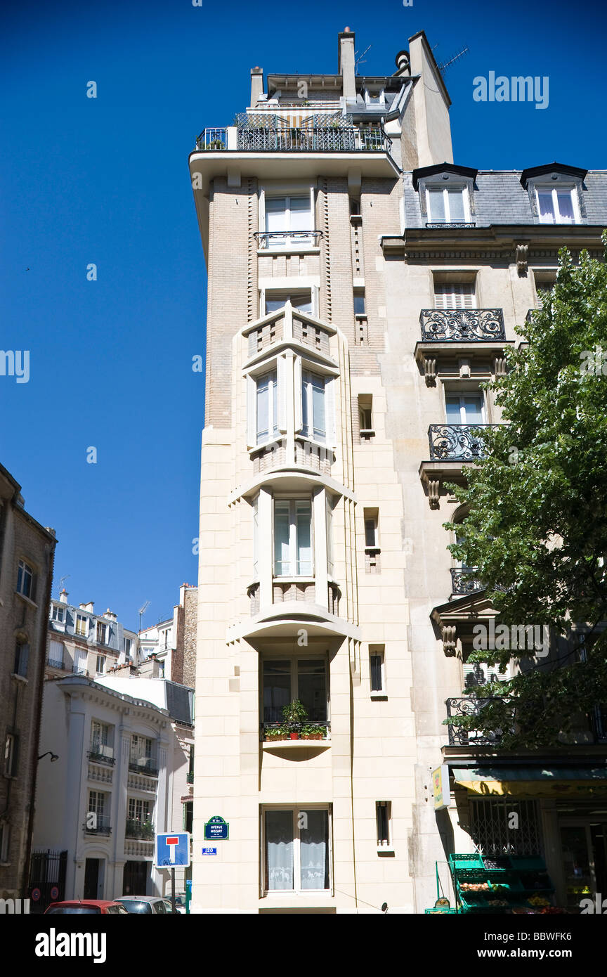 Parigi Villa Flore von Hector Guimard 1924 Parigi Villa Flore da Hector Guimard 1924 Foto Stock