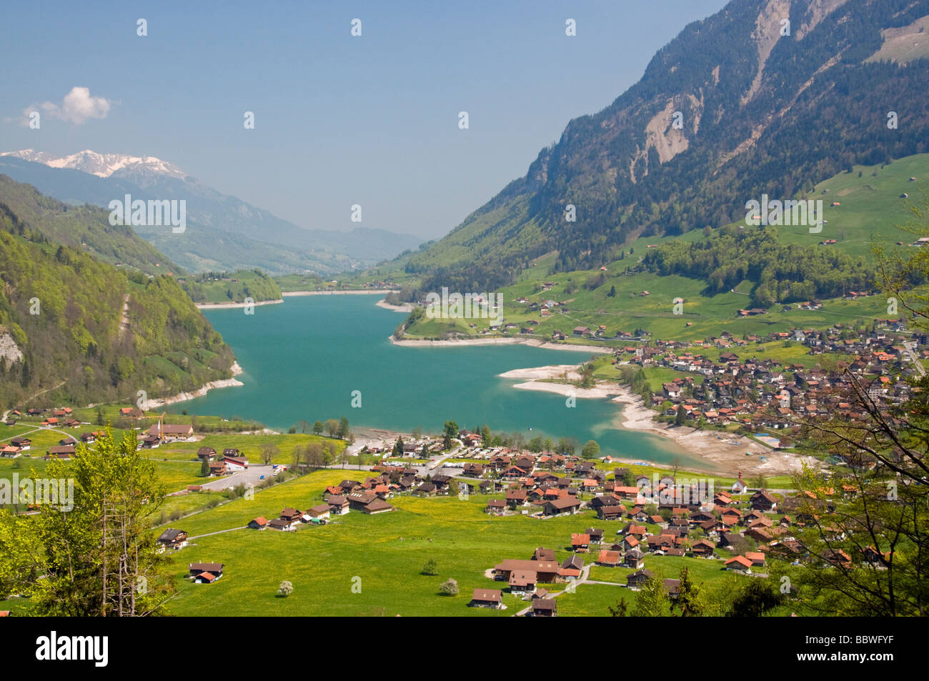 Il lago di Brienz il Cantone di Berna in Svizzera Foto Stock