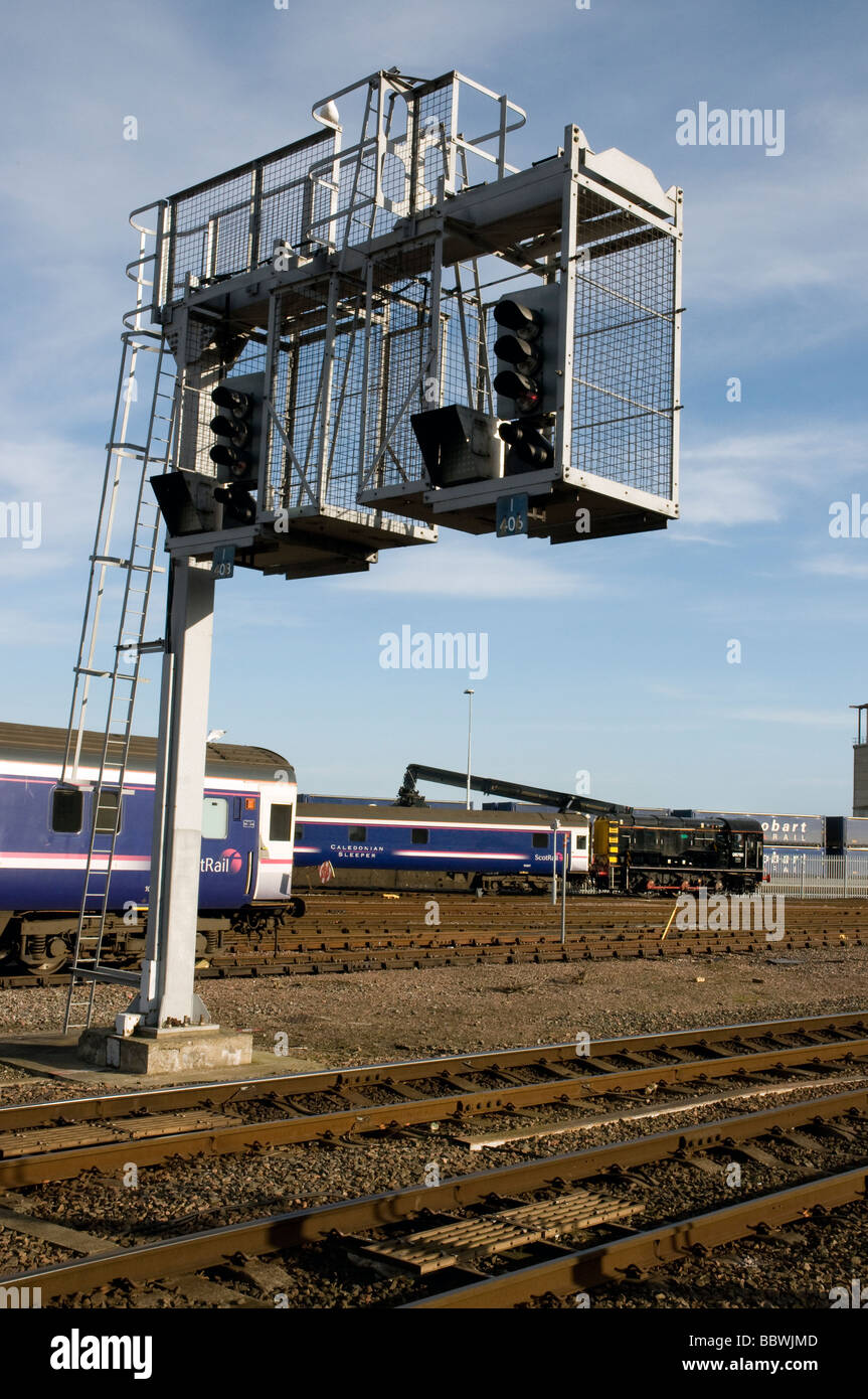 Classe 08 deviatore 08 788 spostando il caledonian sleeper Inverness Scozia Scotland Foto Stock