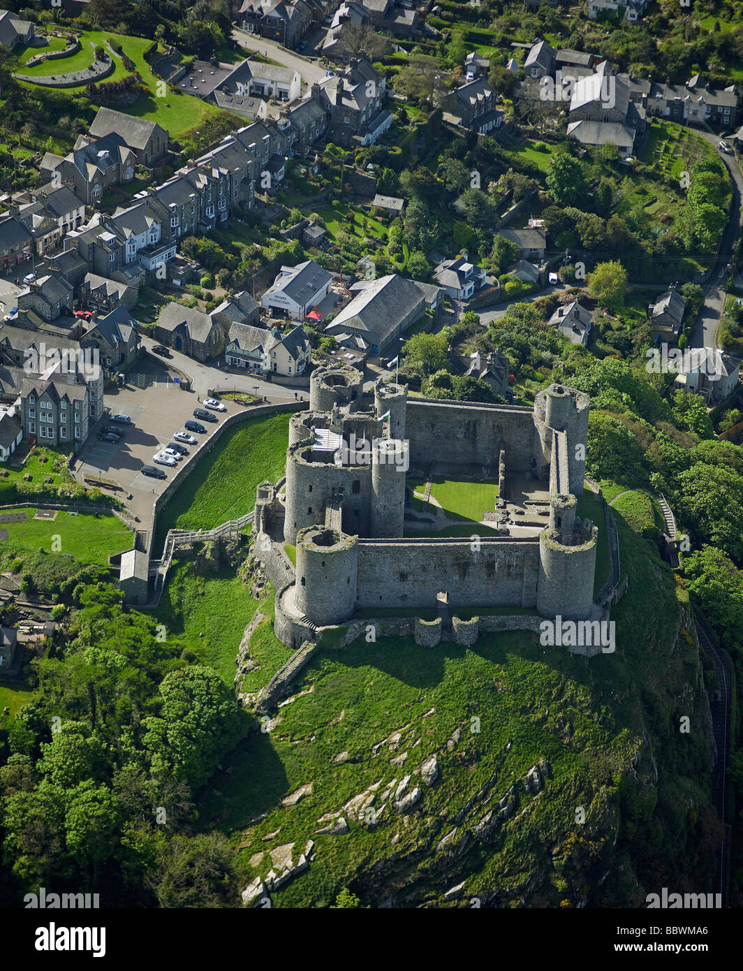 Harlech Castle, Galles del Nord, Regno Unito Foto Stock