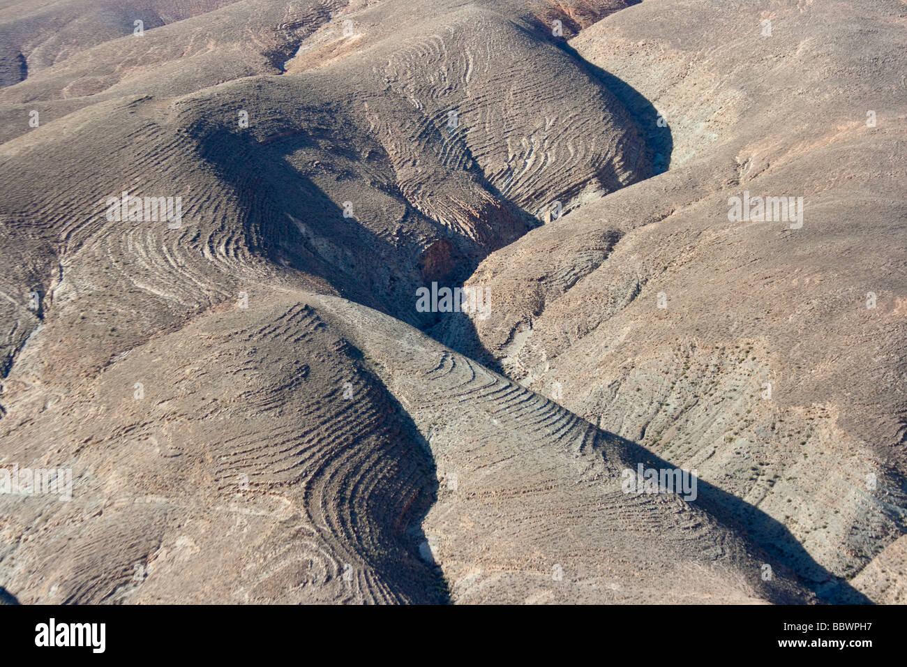 Paesaggio di montagna in Dades Gorge nel Maghreb in Marocco in Nord Africa Foto Stock