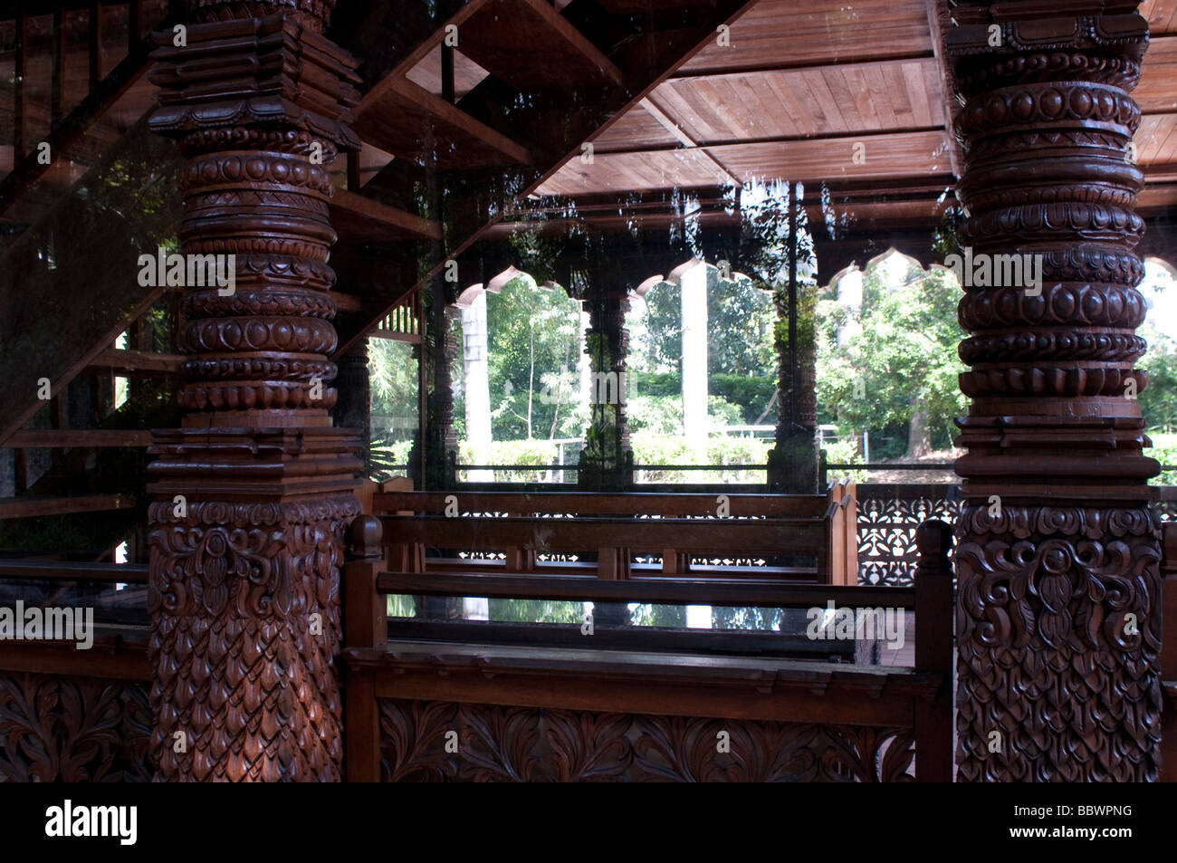 Nepalese Pagoda di pace il South Bank Parklands Brisbane Queensland Australia Foto Stock