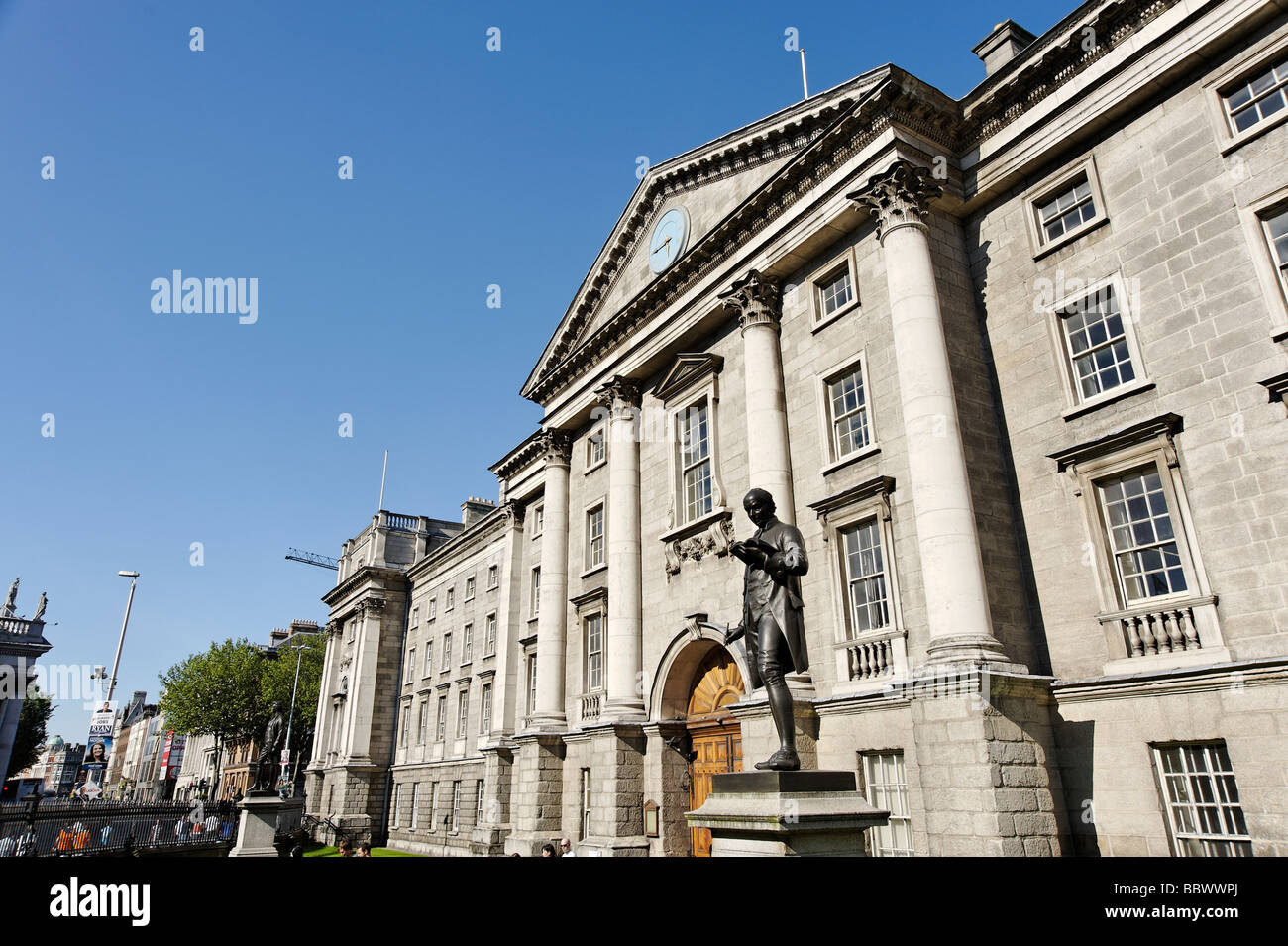 Trinity College entrata a Dublino Repubblica di Irlanda Foto Stock