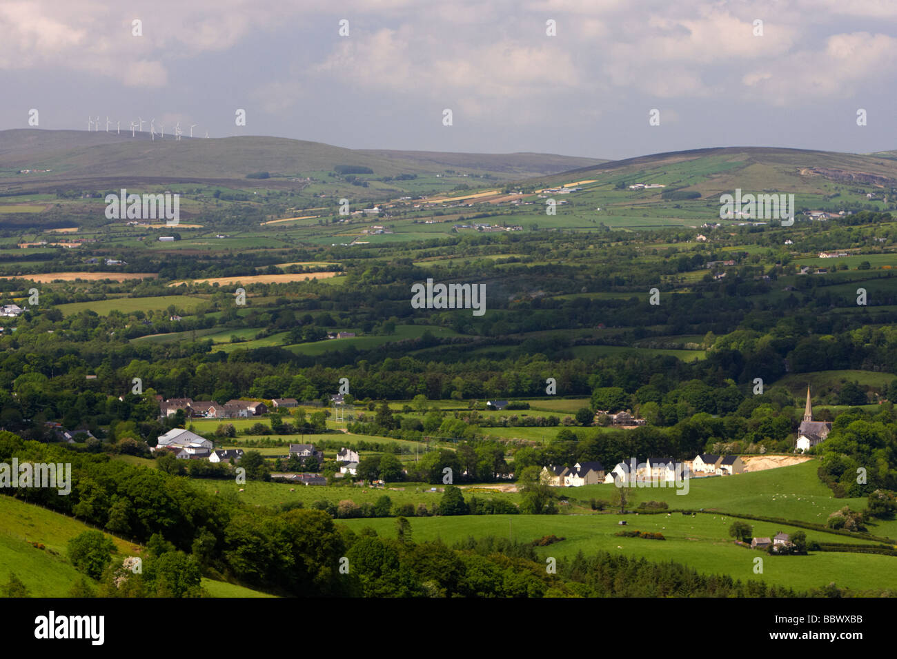 Il villaggio di gortin nelle montagne sperrin County Tyrone Irlanda del Nord Regno Unito Foto Stock