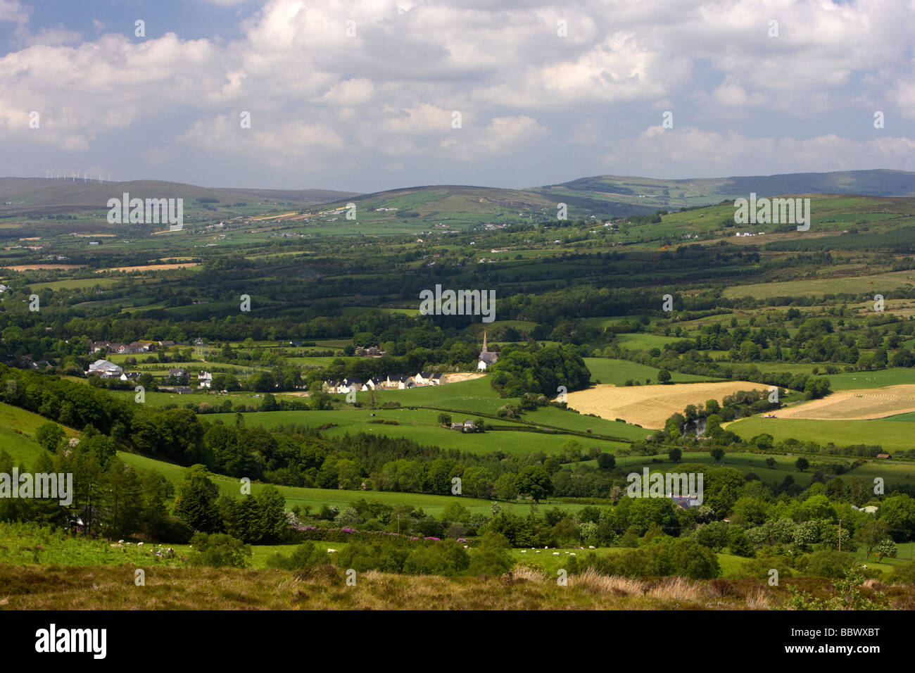 Il villaggio di gortin nelle montagne sperrin County Tyrone Irlanda del Nord Regno Unito Foto Stock