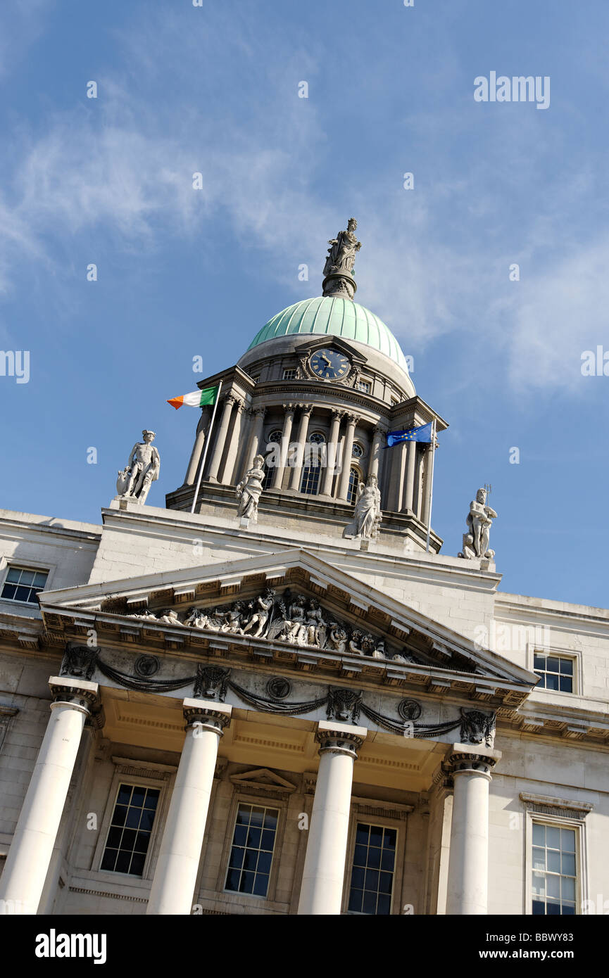 Custom House Building a Dublino Repubblica di Irlanda Foto Stock