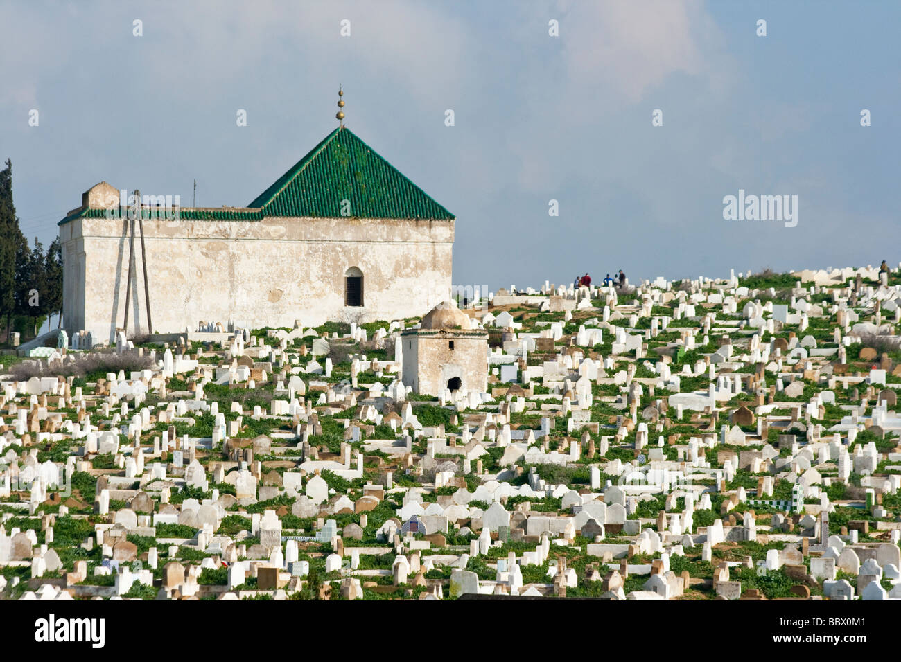 Cimitero musulmano in Fez Marocco Foto Stock