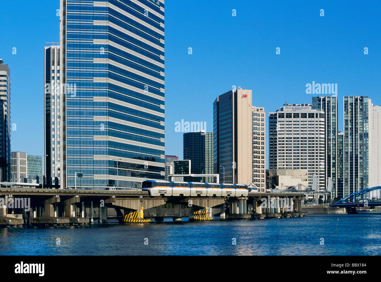 Paesaggio di Tennoz, Tokyo, Giappone Foto Stock