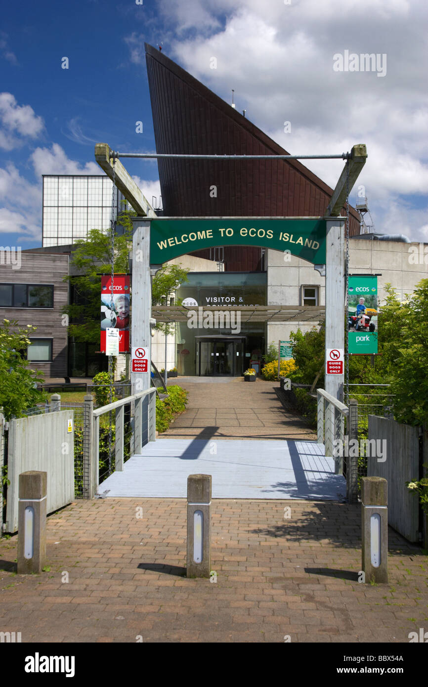 Ingresso al visitatore ecos e convention center ballymena County Antrim Irlanda del Nord Foto Stock