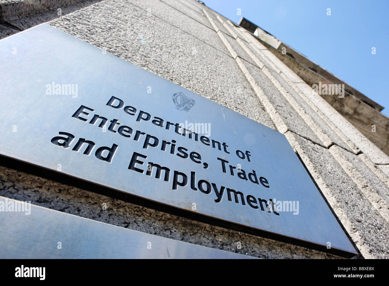Ministero delle imprese del commercio e dell'occupazione edificio DETE Dublino Repubblica di Irlanda Foto Stock