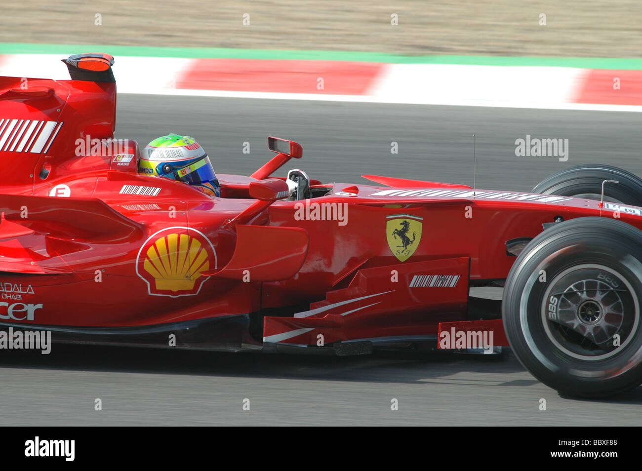 Felipe Massa e della Ferrari nel Gran Premio del Belgio Foto Stock