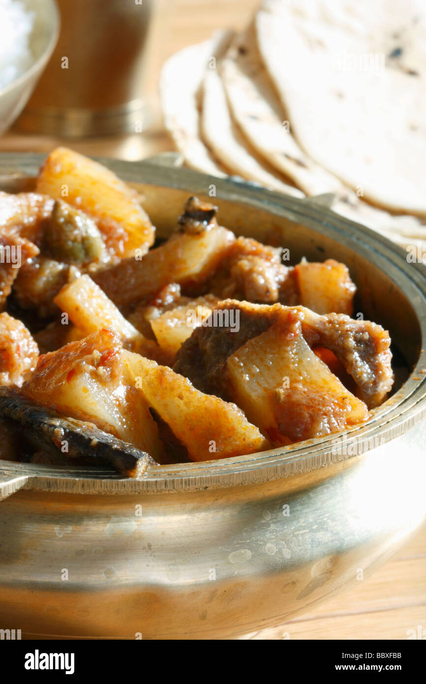 Il Tamil di montone vindaloo è un piatto popolare di Tamilnadu Foto Stock