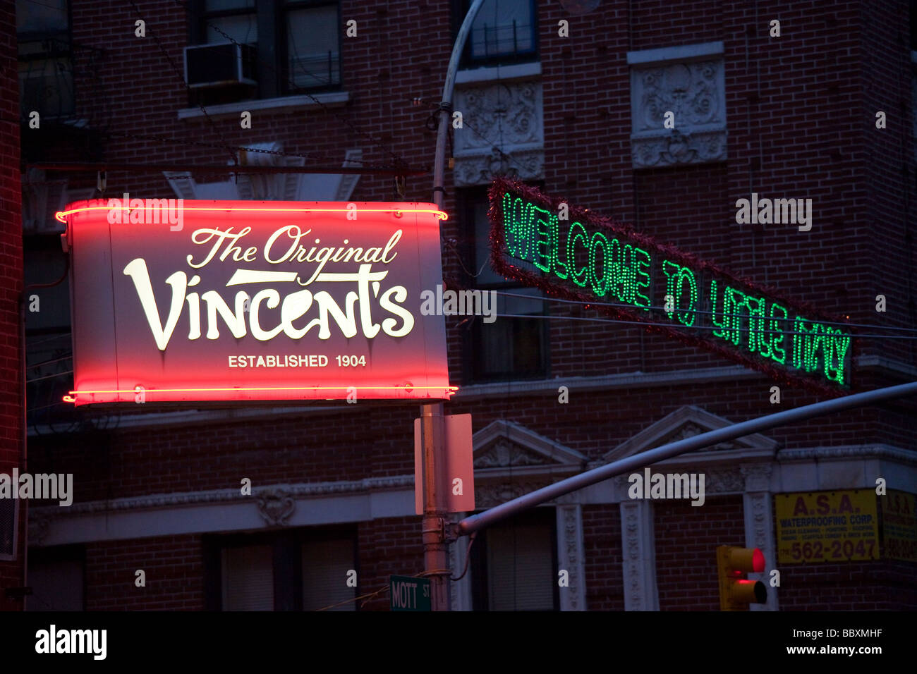 Vincents Dessert italiano Shop e un po' di Italia nella città di New York Foto Stock