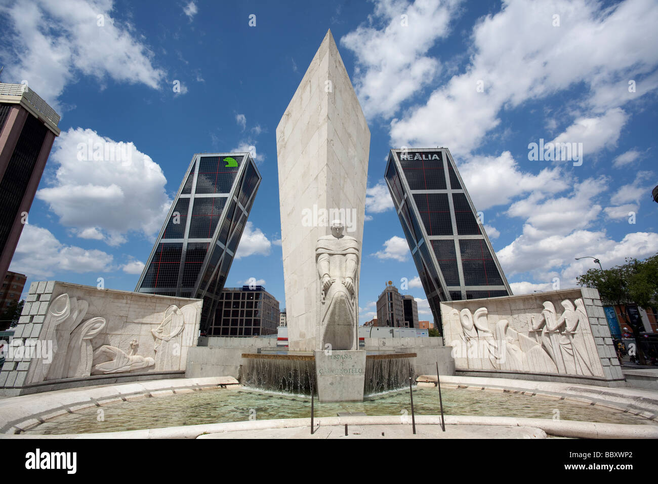 Plaza de Castilla Financial District, Madrid, Spagna Foto Stock