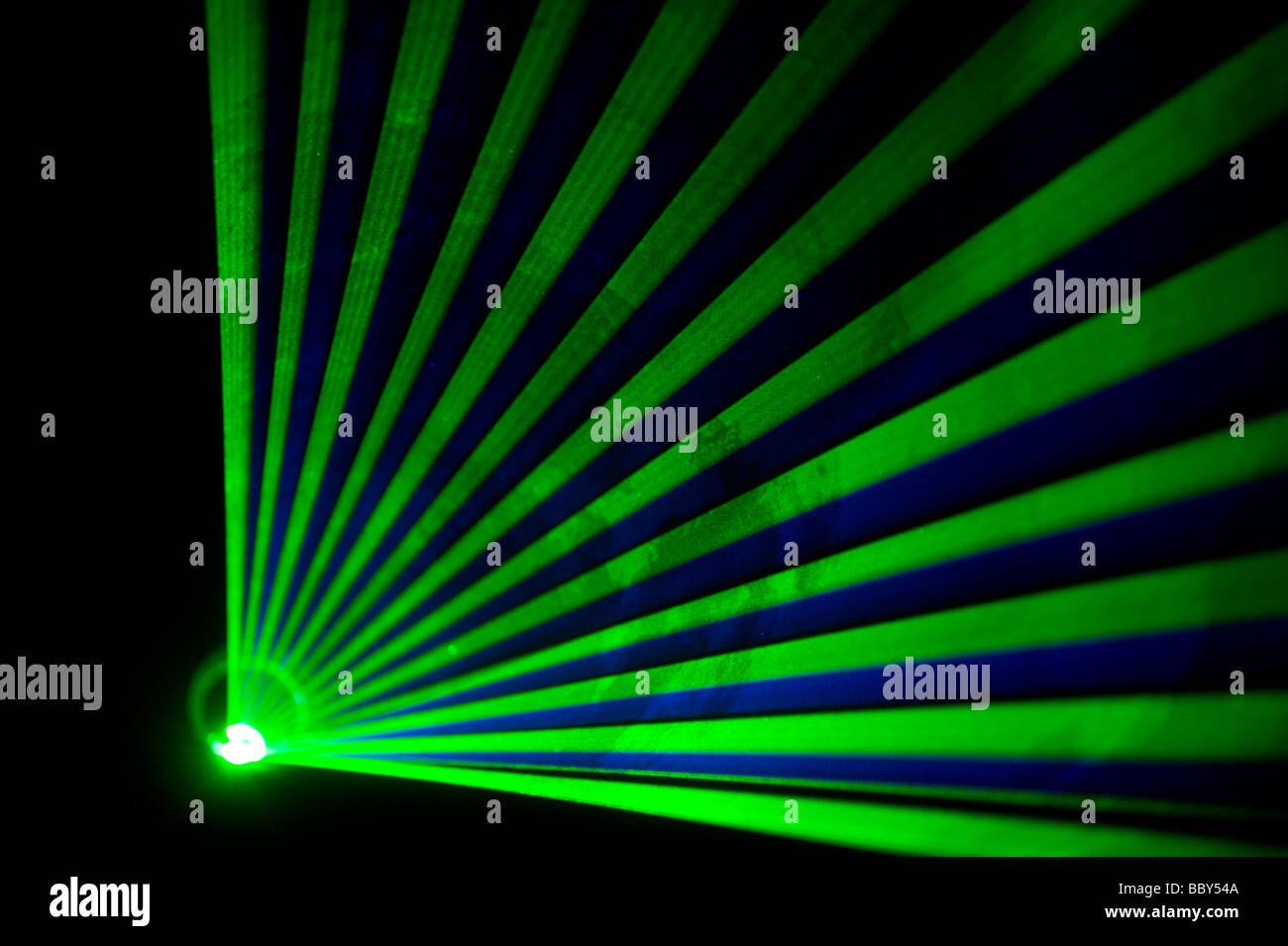 Laser a un night club. Foto Stock