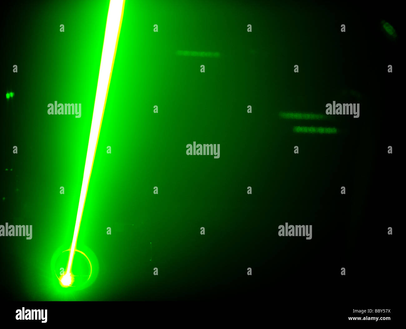 Laser a un night club. Foto Stock
