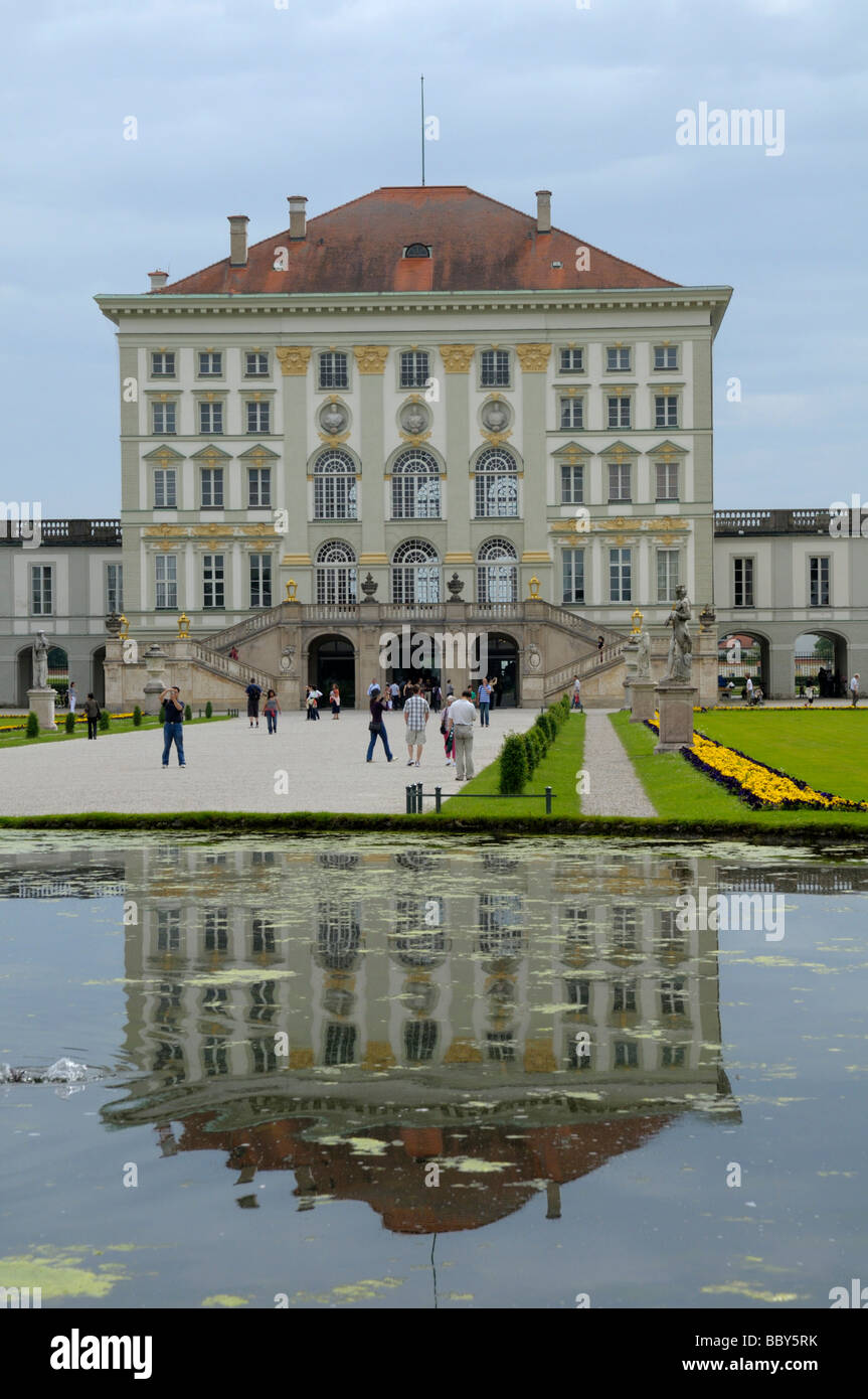 Schloss Nymphenburg castello e parco, Monaco di Baviera, Germania, Europa Foto Stock