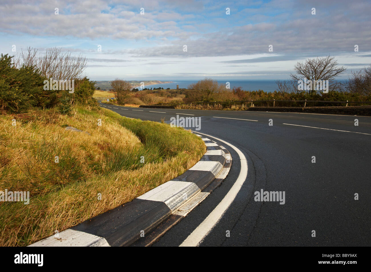 Il collo d'oca TT Corso, Ramsey, Isola di Man Foto Stock