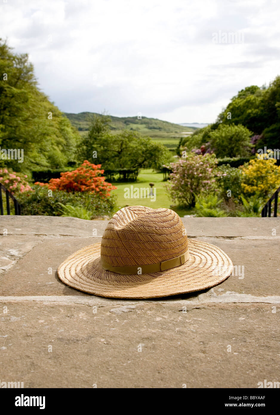 cappello di giardinaggio Foto Stock