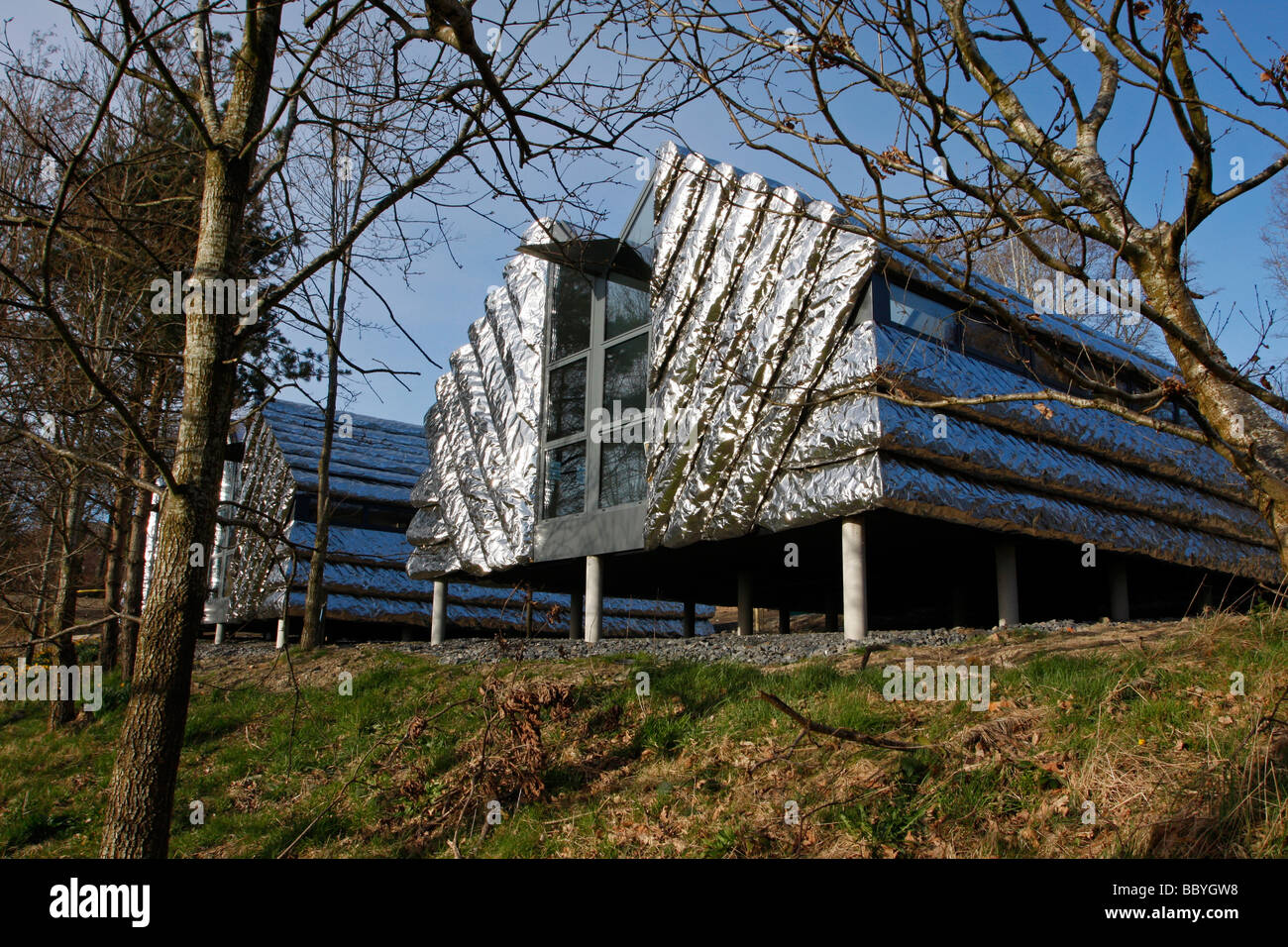 Heatherwick Studios industrie Creative e Business Unit Aberystwyth Arts Center Aberystwyth University West Wales UK Foto Stock