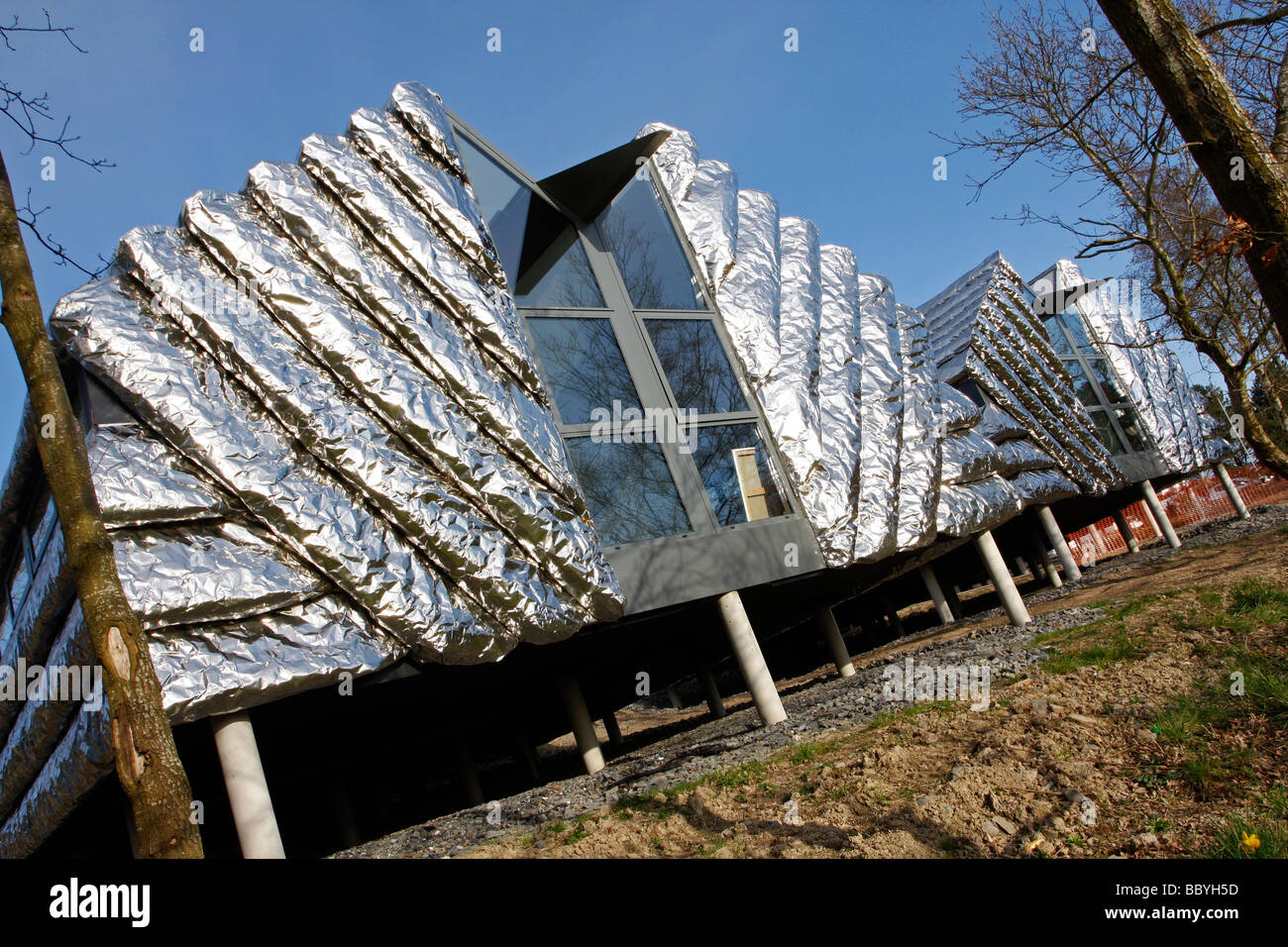 Heatherwick Studios industrie Creative e Business Unit Aberystwyth Arts Center Aberystwyth University West Wales UK Foto Stock