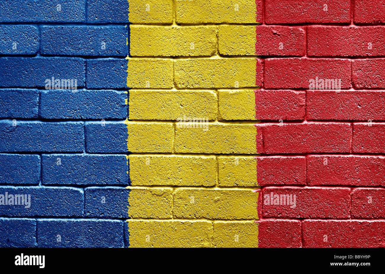 Bandiera della Romania Foto Stock