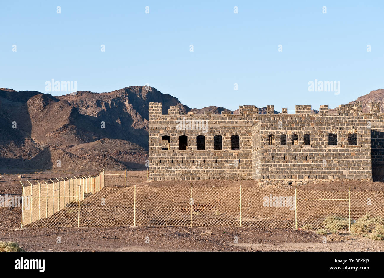 Un castello turco sulla strada da Medina Al Ula Foto Stock