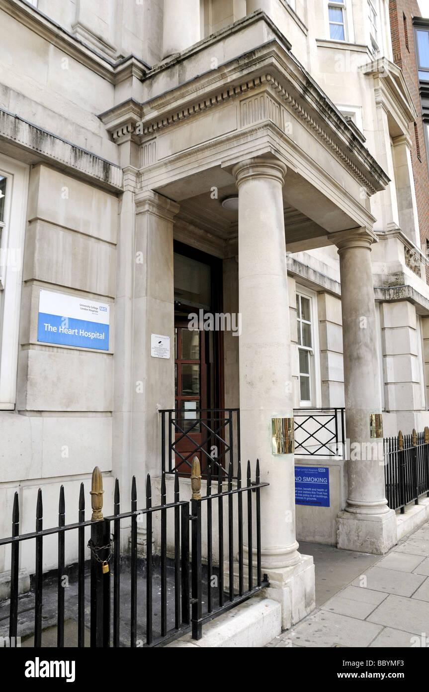 Ingresso al cuore Ospedale Marylebone, Westmoreland Street, Londra Inghilterra REGNO UNITO Foto Stock