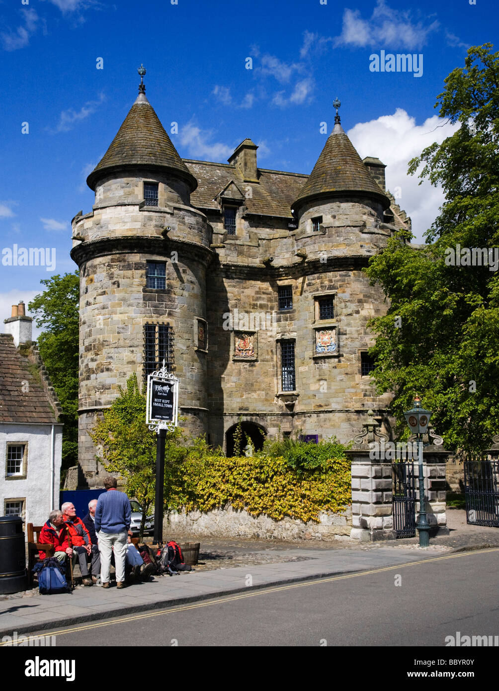 Falkland Palace nella città di Falkland, Fife, Scozia. Foto Stock