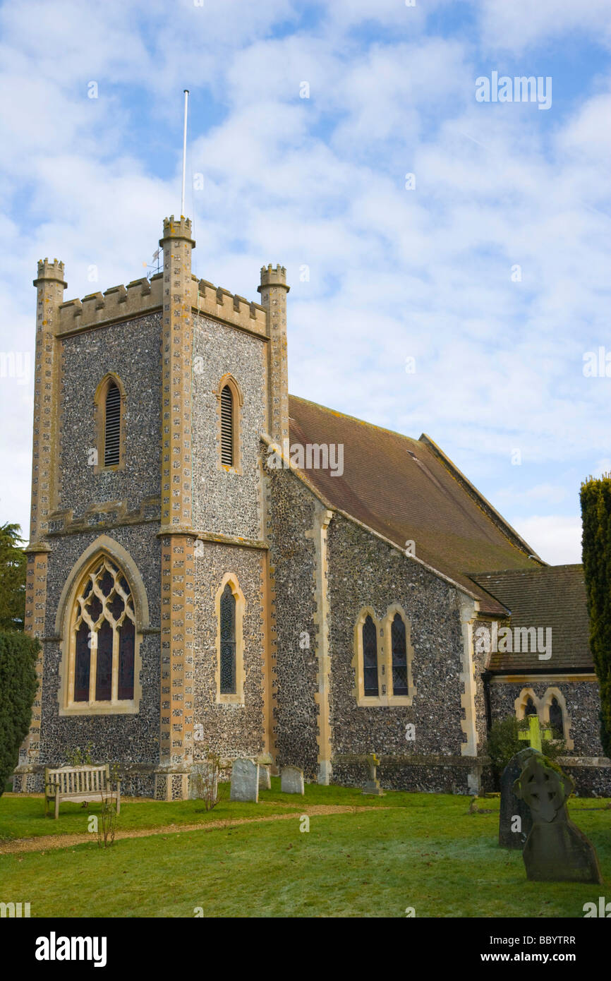 Remenham la chiesa di San Nicola, Remenham, Oxfordshire, England, Regno Unito, Europa Foto Stock