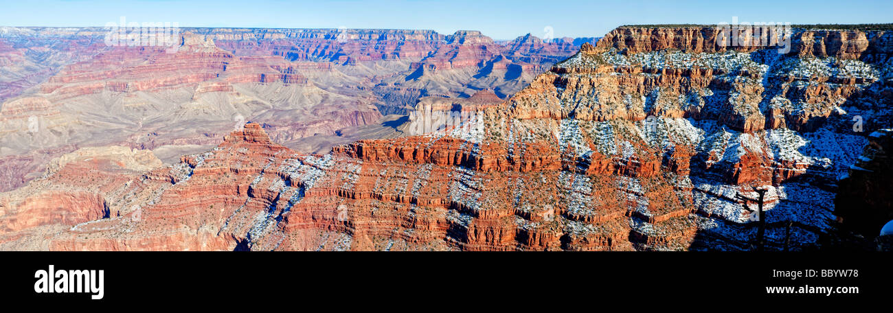 Il Grand Canyon in inverno Foto Stock