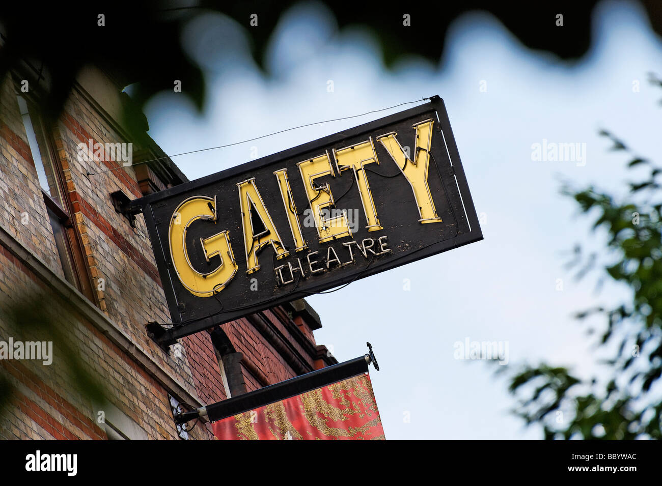 Gaiety Theatre segno Dublino Repubblica di Irlanda Foto Stock