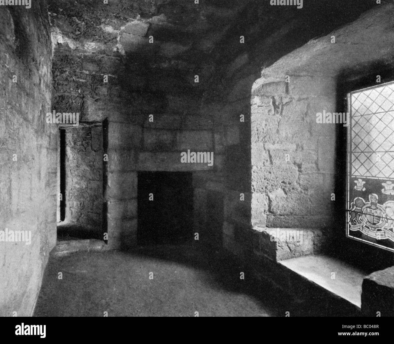 Il rinomato luogo di nascita di Edward II, la grande Torre Aquila di Caernarvon Castle, 1924-1926. Artista: sconosciuto Foto Stock