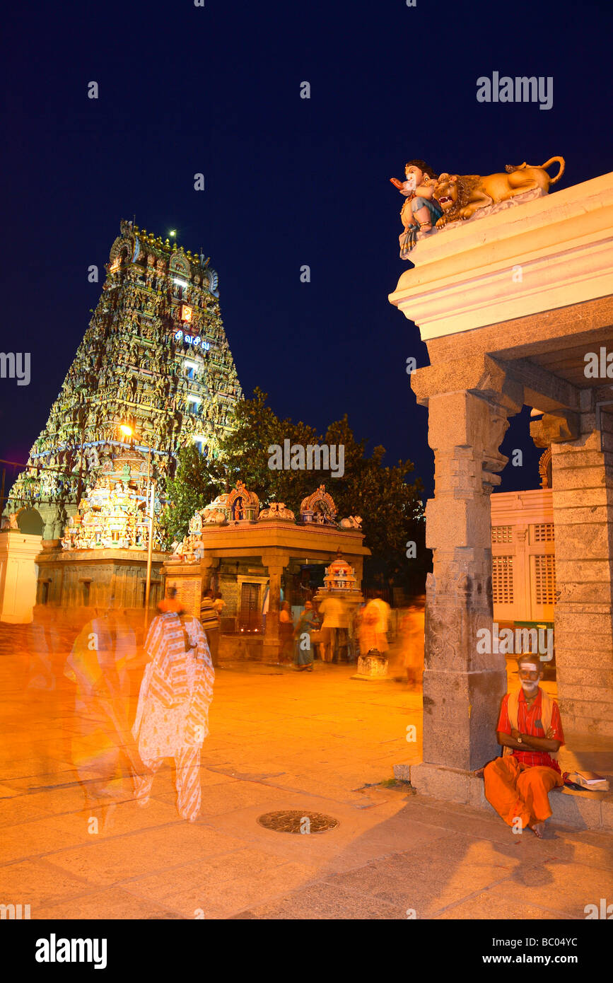 India, nello Stato del Tamil Nadu, Chennai Madras, Kapaleeshwarar Kapaleeswarar temple Foto Stock