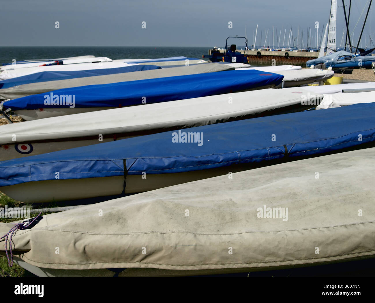 Gommoni di coperte, whitstable kent, Regno Unito Foto Stock