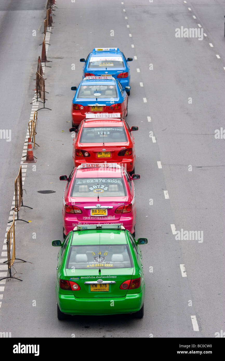 Il traffico a Bangkok, in Thailandia Foto Stock