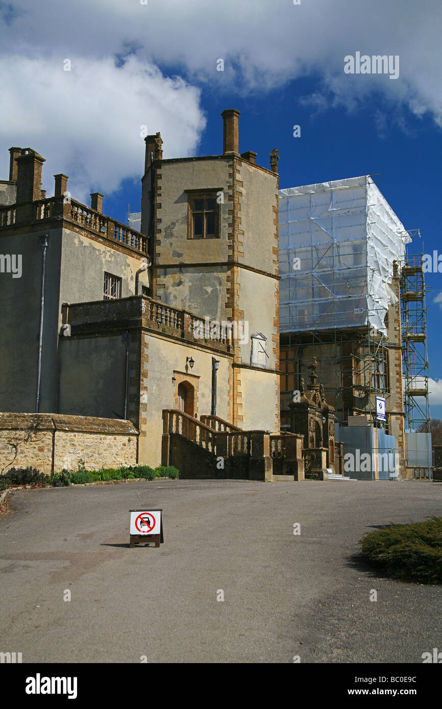 Lavori di restauro a Sherborne Castle, Dorset, England, Regno Unito Foto Stock