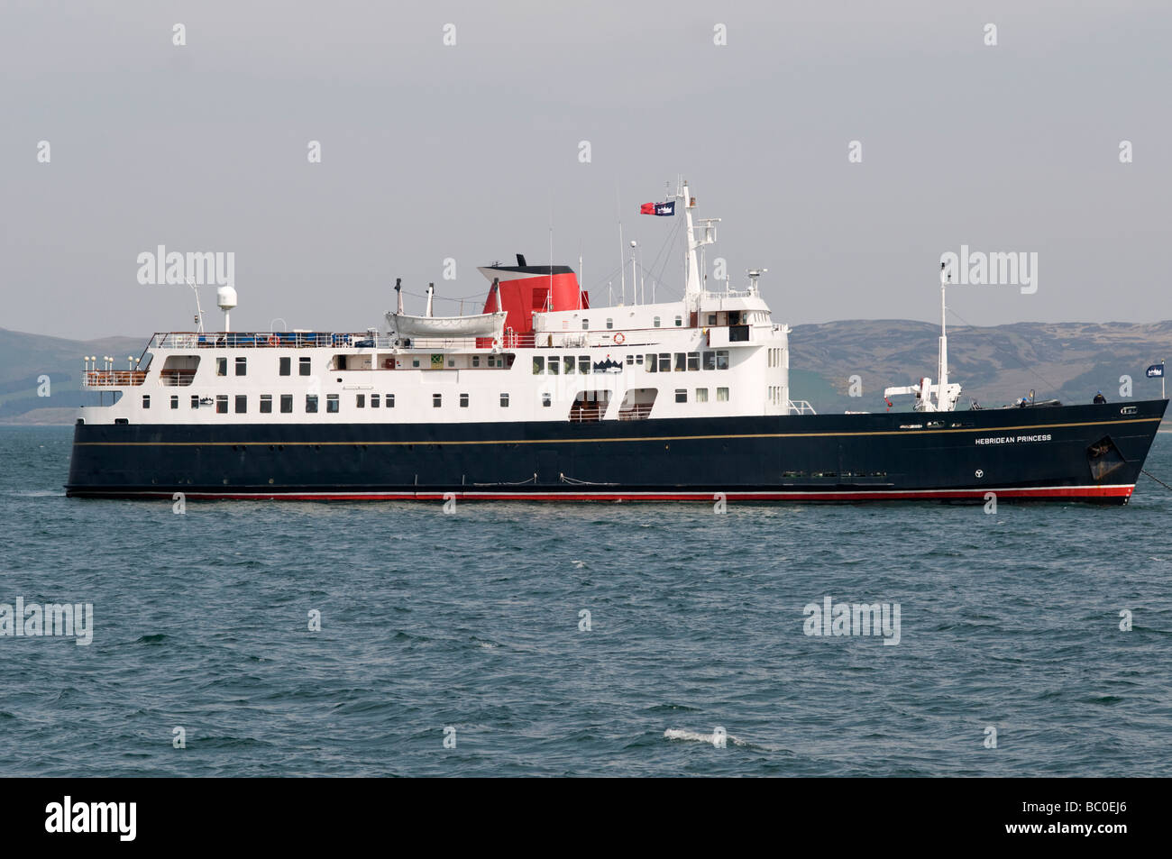 Delle Ebridi Princess Cruise Ship off Gigha Foto Stock