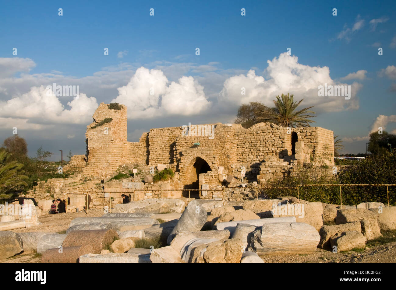 Cesarea rovine Israele Foto Stock