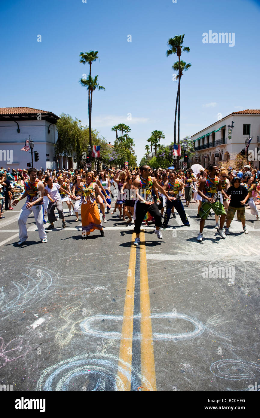 Santa Barbara, California, Stati Uniti d'America - annuale estate solstice parade, 20 giugno 2009 Foto Stock