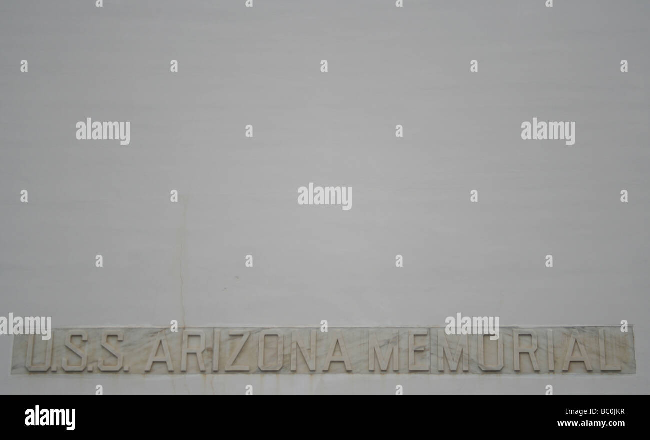 USS Arizona Memorial Foto Stock