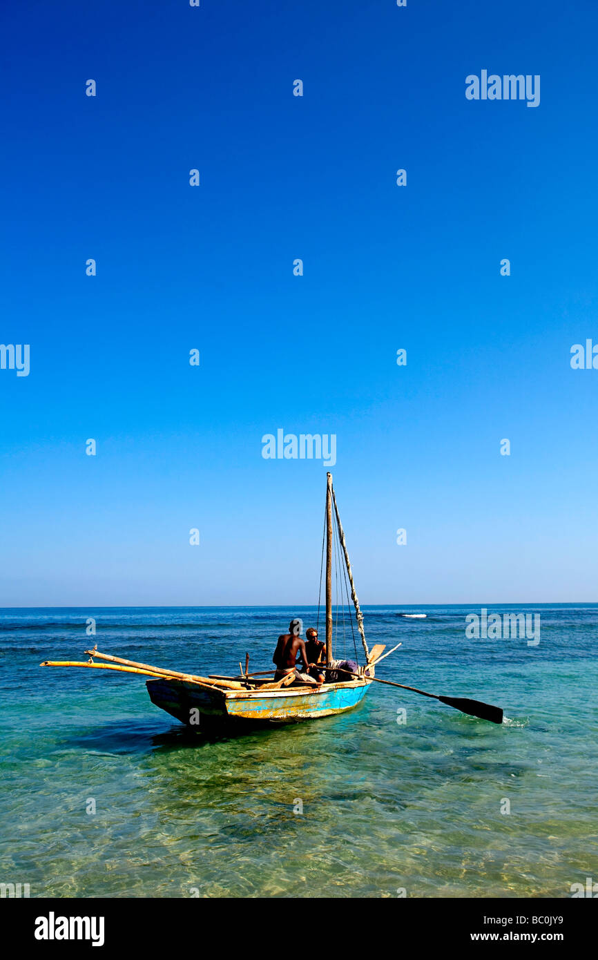 Haiti, Nord, Cap Haitien. I pescatori locali, Zed Layson, Cormier Plage. Foto Stock